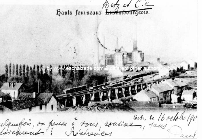 Arbed Schifflange 1900 01