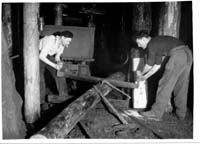 Ouvrier 1936 004 boisage preparation dune chandelle